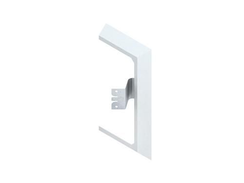 Niedax DAWRR170C left 218x80mm powder-coated device duct wall rosette