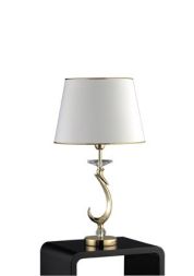 Brumberg 50808050 table lamp, gold E27, 1x60W max.
