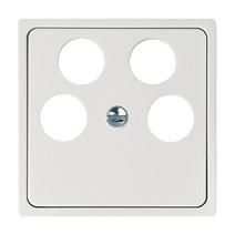 ELSO 366054 central plate antenna socket 4-hole JOY pure white
