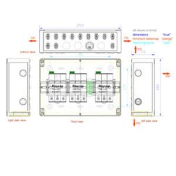 enwitec electronic 10014799 S-1000-3x1R-XY-PC-1.0 MC4 generator connection box