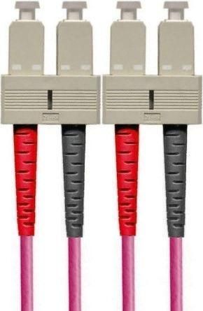 Paschke Datensysteme F03037OM4-15 dx. 50/125m OM4 pink SCd/SCd 15m fiber optic patch cable