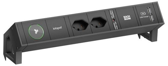 Bachmann 902.820 power strip black 0.2m 90° IP20 1.5qmm