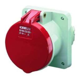 Mennekes 1252P surface-mounted box 63A 5-pin 6h 400V IP44