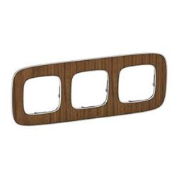 Legrand 754463 frame Valena Allure 3-WAY WALNUT, (brown)