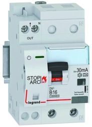 Legrand 415958 Fire protection switch DX3 AFDD B16 1P+NR 10KA 30MA A FI/LS