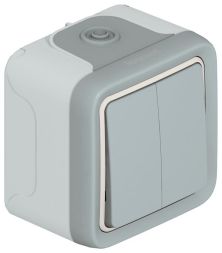 Legrand 069714 rocker switch series FR AP Plexo IP55, (grey)