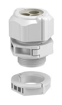 OBO Bettermann V-TEC TB32 3x9 divisible MF M32 light grey cable gland, 2024986
