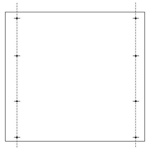 ABN for SL157 756x756mm PVC mounting plate (SY79273M)
