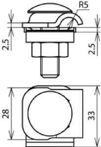Dehn &amp;amp; Söhne 390259 MMV clamp NIRO with round head screw and nut