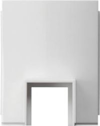 Gira 0008053 1-way channel 15x15mm pure white cable entry