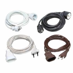 Kopp 143201018 protective cable extension 3m 3x1.5qmm PVC white