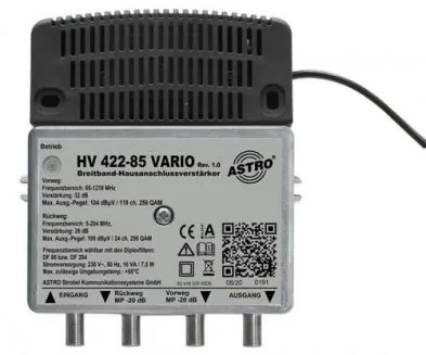 ASTRO Strobel 217439 HV 422-85 Vario broadband amplifier
