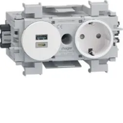 TEHALIT GS16019010 1-way USB A+C 15W front. rw socket