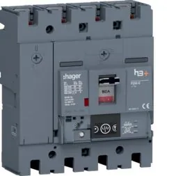 Hager HET161NR h3+ P250 4P4D 160A 70kA circuit breaker