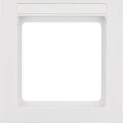 Berker 10116199 frame 1f. flat for channel, Q.9, with BSF, pw