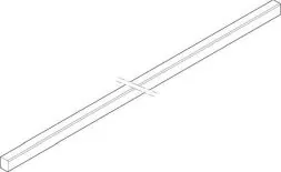 ABN 1FB 12x10x245mm horizontal CU-rail (XCUW111)