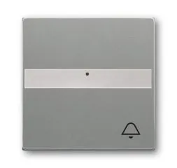 Busch-Jaeger 1764 NLI/KI-803 rocker switch, with label field, metallic grey