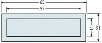 Renz 97-9-85116.9016 LIRA white Dimensions: 65x22mm Combination switch