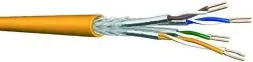 Draka Comteq Cat.7A S/FTP 4P LSHF-FR TR1000 yellow data cable UC1200 SS23 Dca s2/d1/a1