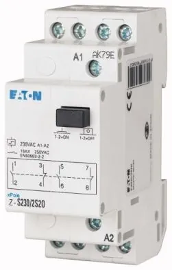 Eaton Z-S7/W impulse switch, 8DC, 1W, 32A, 50Hz, 1TE, 265298