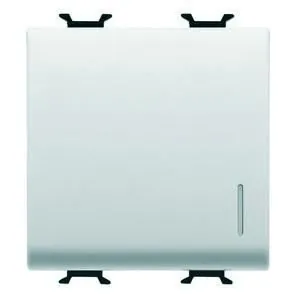 Gewiss GW10172F illuminated 1 circuit 1P 16A plug-in terminal white button