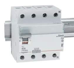 Legrand 411765 residual current device TX3 40/0, 03A 4-pole