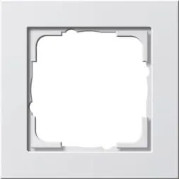 Gira 021129 1-gang cover frame Gira E2 pure white