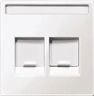 MERTEN MEG4564-0319 Central plate 2-way polar white glossy