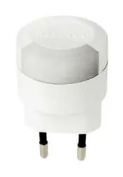 Megaman MM00103 night light yellow LED 0.2W Euro plug rotary switch