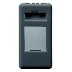 Gewiss GW21267 System for RJ45 modules 1M type AVAYA black empty box