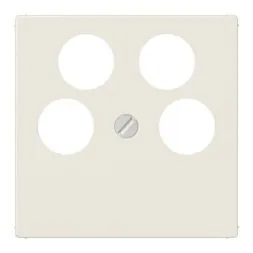 Jung A561-4SAT2 cover for 4-hole satellite TV socket (Ankaro), thermoplastic, AS series, white