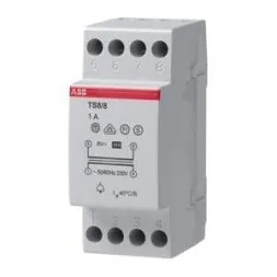 ABB Stotz-Kontakt TS 8/4-8-12SW, bell transformer 230V 8VA,4-8-12V,ON/OFF switch, 2CSM081022R0811