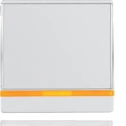 Berker 16966089 rocker with 2 enclosed lenses and large labeling field polar white including Berk