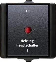 Kopp 541305008 proAQA heating main switch black heating main switch