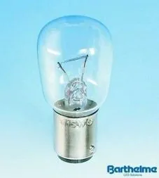 Barthelme 00992325 BL 26x57mm BA15d clear 240V 25W bulb lamp