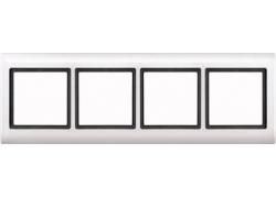 MERTEN 400419 frame 4-way polar white AQUADESIGN