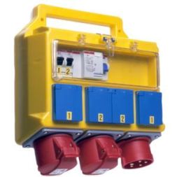 ABB Stotz-Kontakt BPC32, construction site power distributor, mobile plug 32 A, 400 V, socket 1 x 32 A, 2CMA170268R1000