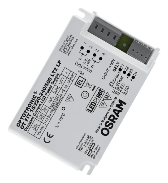 LEDVANCE Osram 4052899490697 OT FIT 25/220-240/700 LT2 L VS20 LED control gear