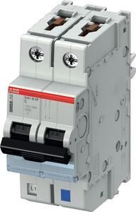 ABB Stotz-Kontakt S401M-C4NP, miniature circuit breaker C,4A,NP,10kA,2P,pluggable, protected neutral conductor, 2CCS571103R8044