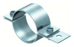 OBO Bettermann 303/DIN 3/8 inch 17.2 mm pipe clamp, 5102057