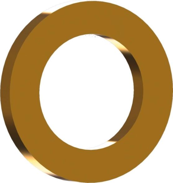 Reisser 000324S036-112000S-1 Fitschen rings RN 324, D 11.2, steel, brass-plated, packed 100 a