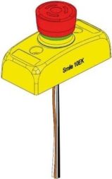 ABB Stotz-Kontakt Smile 10 EK, SMILE 10 EK emergency stop button 2 x NC, 0.5 m cable 4 x 0.5 qmm without LED display, 2TLA030051R0600