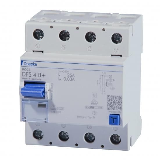 Doepke 09155895 DFS4 080-4/0,10-B+ 4-pole 80/0,1A residual current circuit breaker all-current sensitive