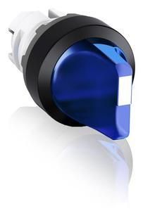 ABB Stotz-Kontakt M2SS3-11L , illuminated selector switch actuator blue, 2 positions, retraction from C , 1SFA611202R1104