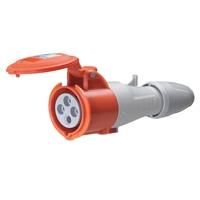 Legrand 555218 CEE coupling 4P 32A 415V red IP44
