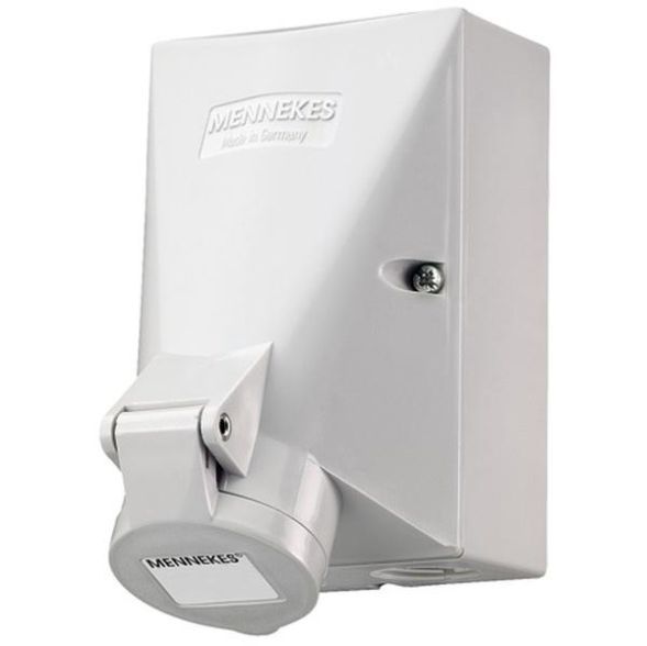 Mennekes 585ZA 16A 3-pole 12h 50V IP44 wall socket