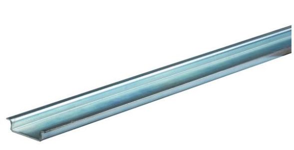 Pollmann 1010128 TS35/2 7.5-2000 galvanized unperforated support rail