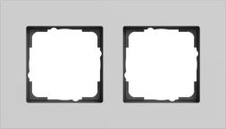 Gira 0212405 2f Esprit Alu gr m cover frame