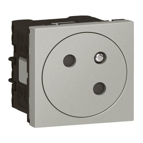 Legrand 079245L Mosaic Link 45° F/B alu socket