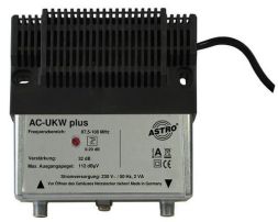 ASTRO Strobel 00262022 AC FM Plus 87.5-108MHz 33dB multi-range amplifier